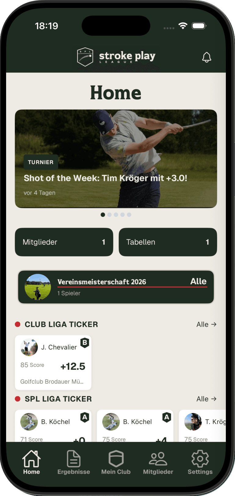 SPL Club Liga - Club Übersicht