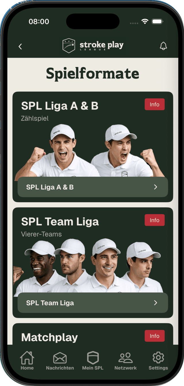 SPL App - Spielformate